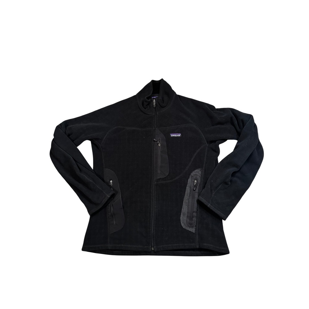 Patagonia R2 Regulator Fleece Jacket Mens Small Black Full Zip 25715 F9